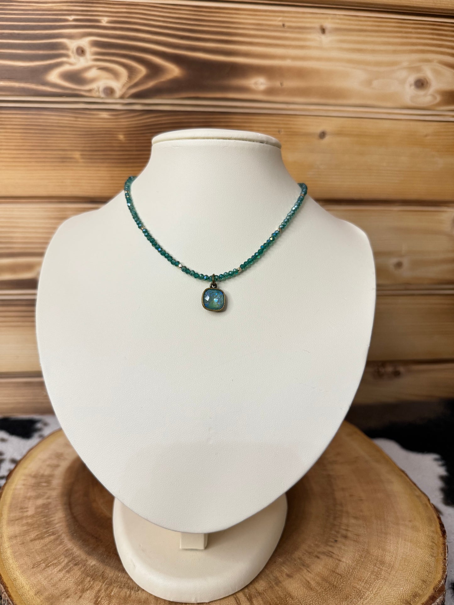 Green Bead Necklace