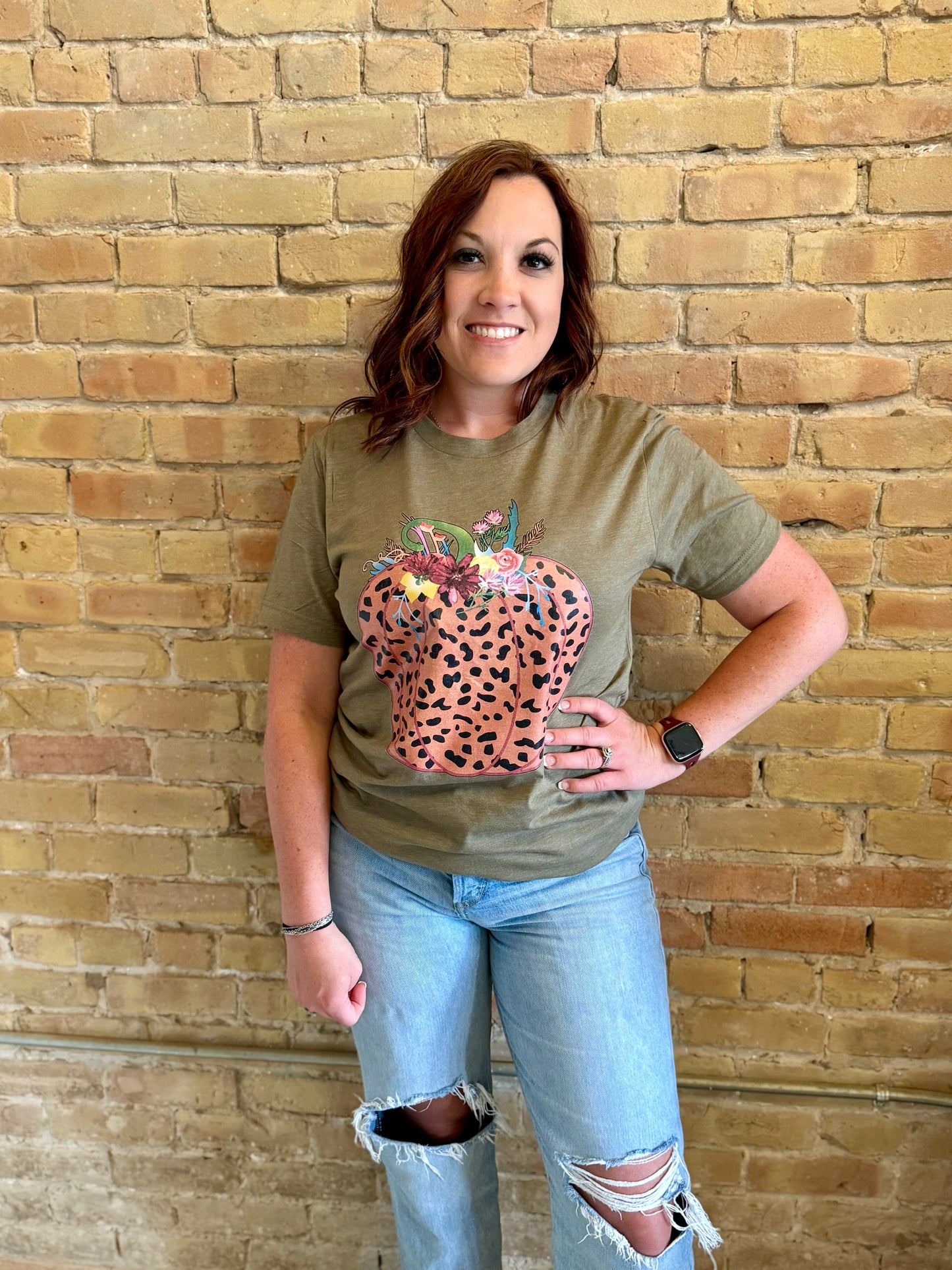 Leopard Pumpkin T-Shirt