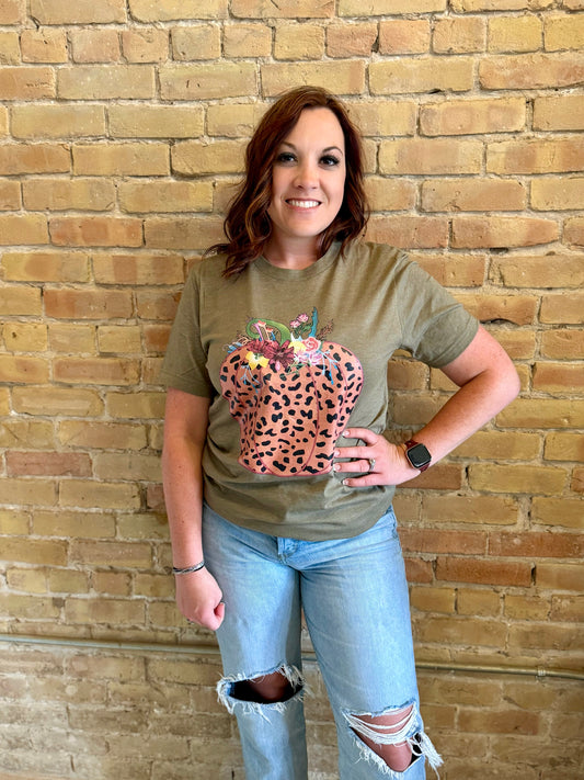 Leopard Pumpkin T-Shirt