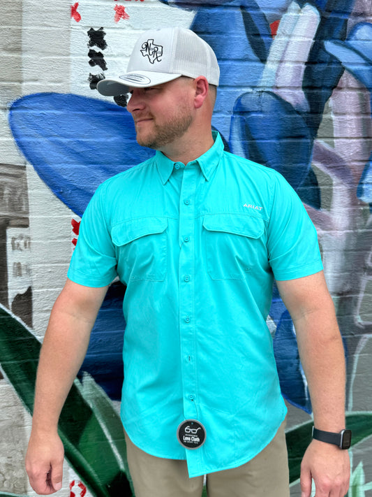 MNS VentTEK Outbound Fitted Shirt Drift Turquoise