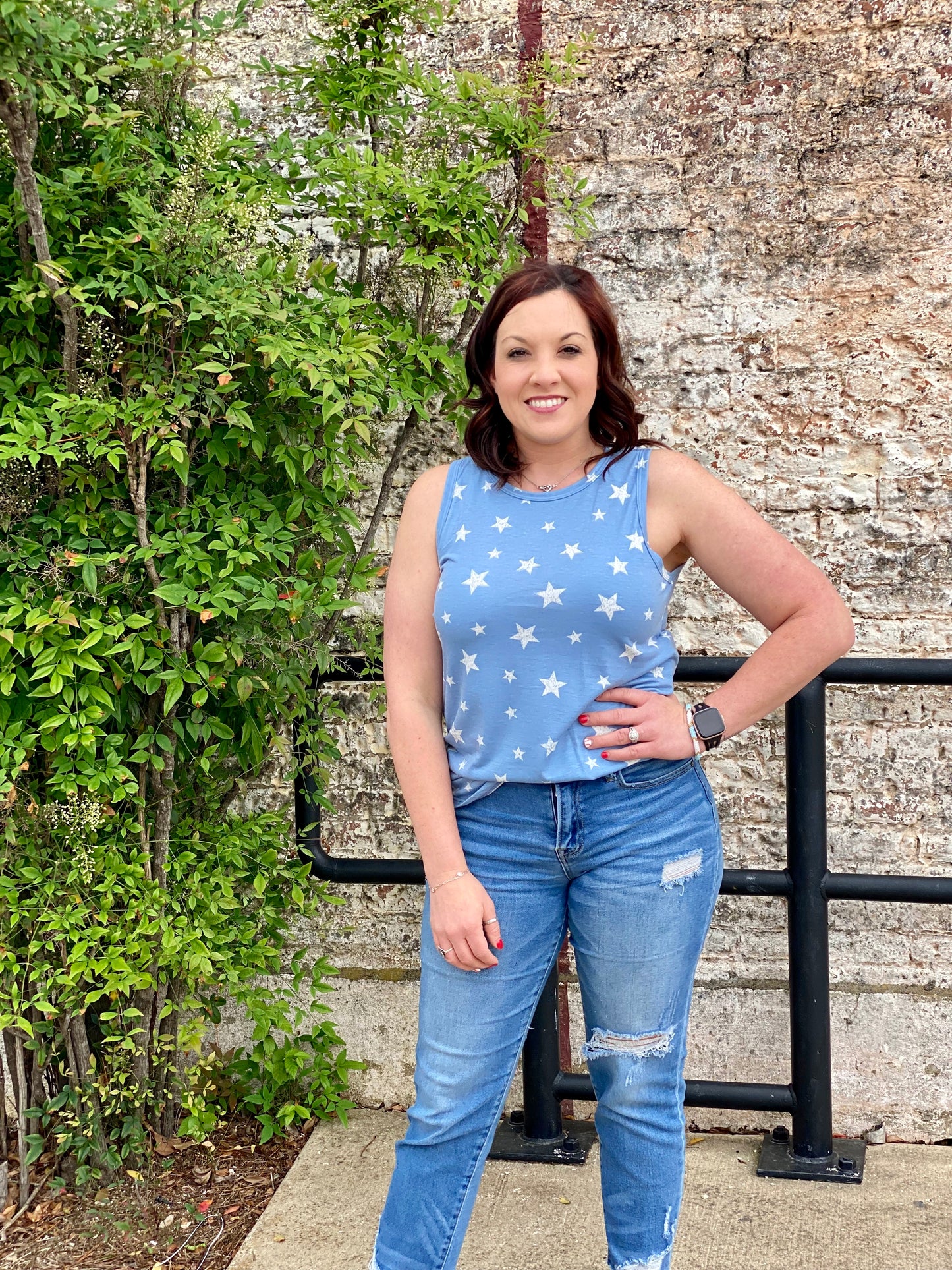 Powder Blue Sleeveless Top