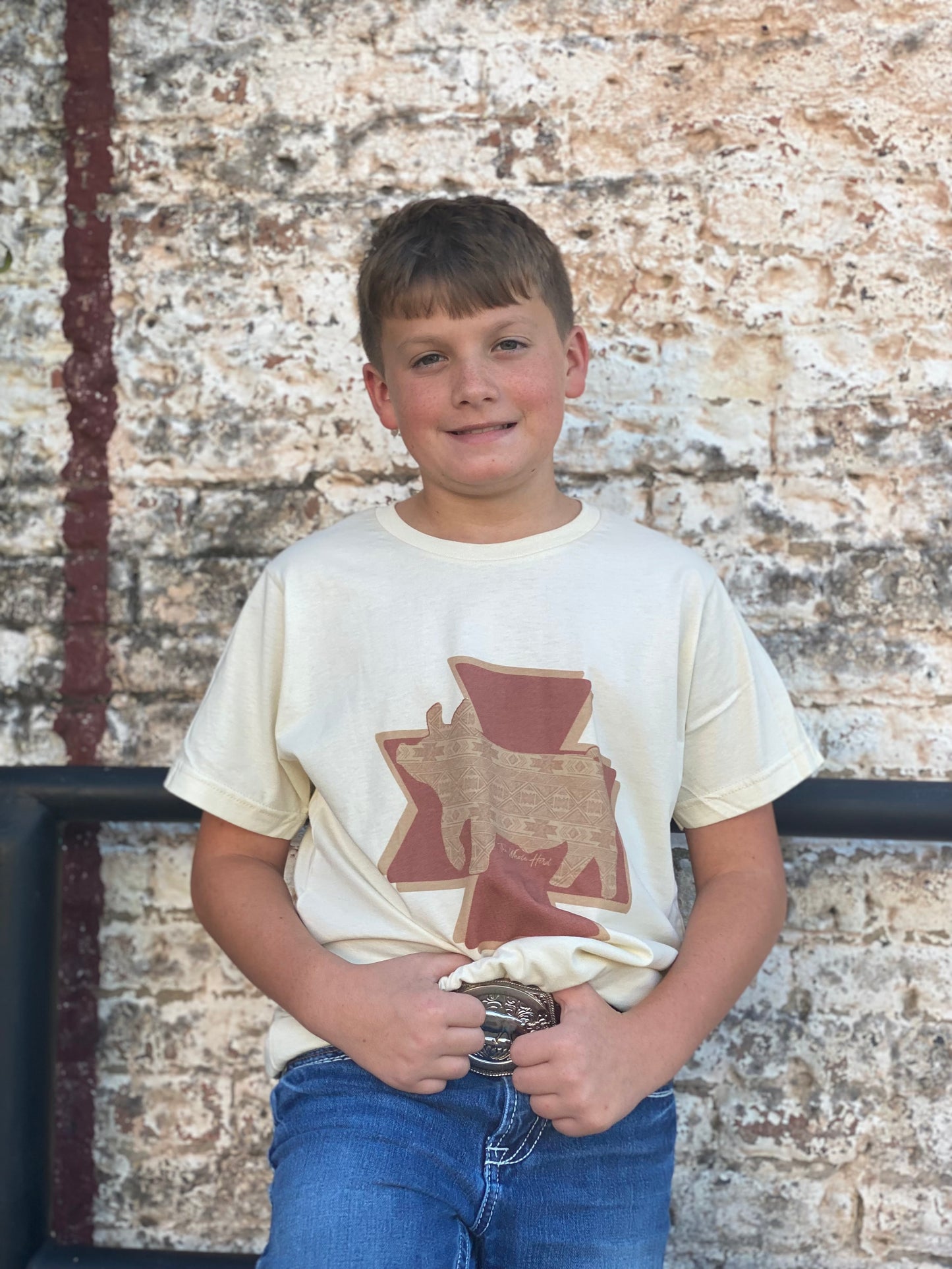 Rusty Show Pig Kids Western Tee