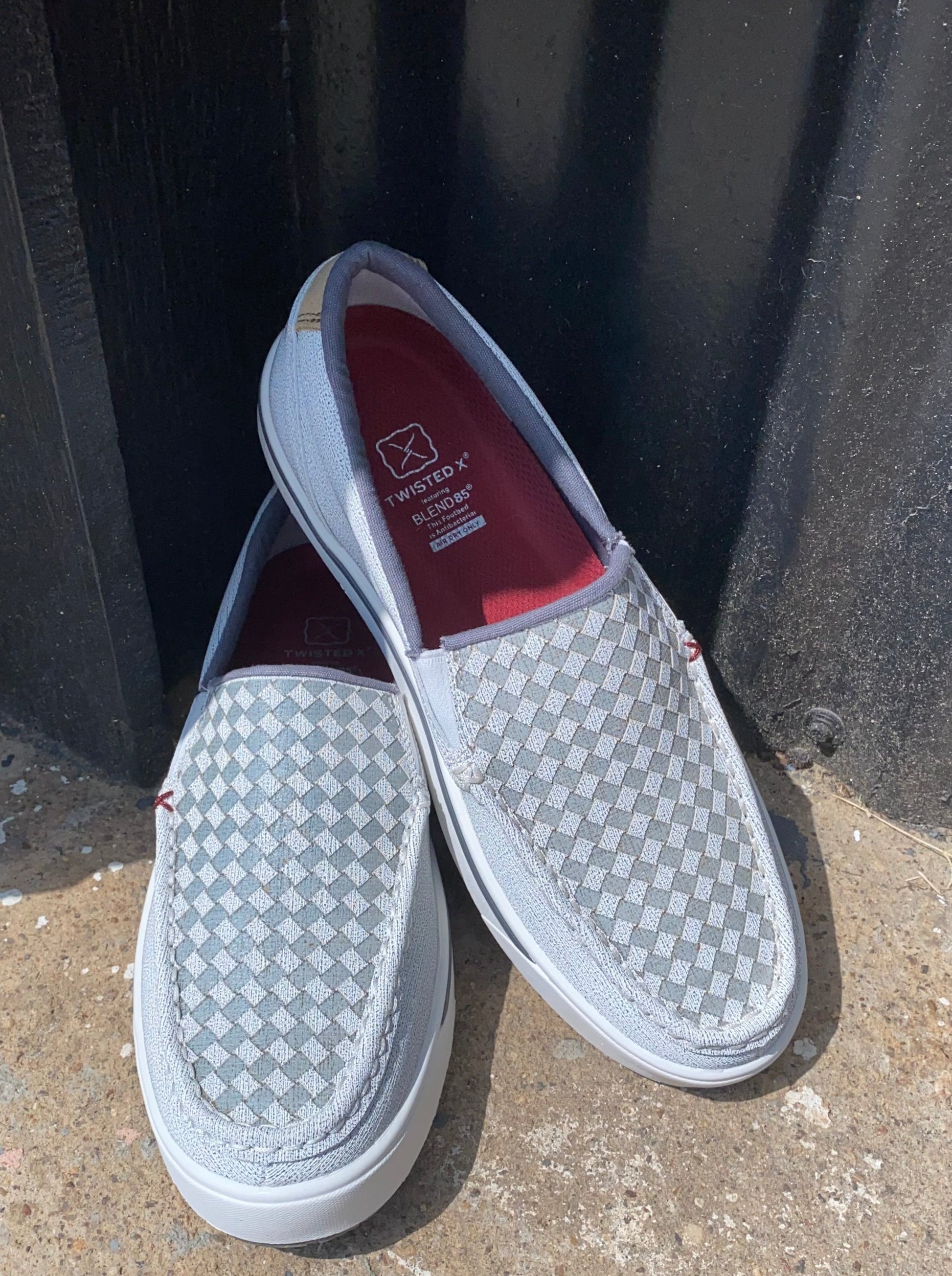 Slip-On Kicks - White & Grey