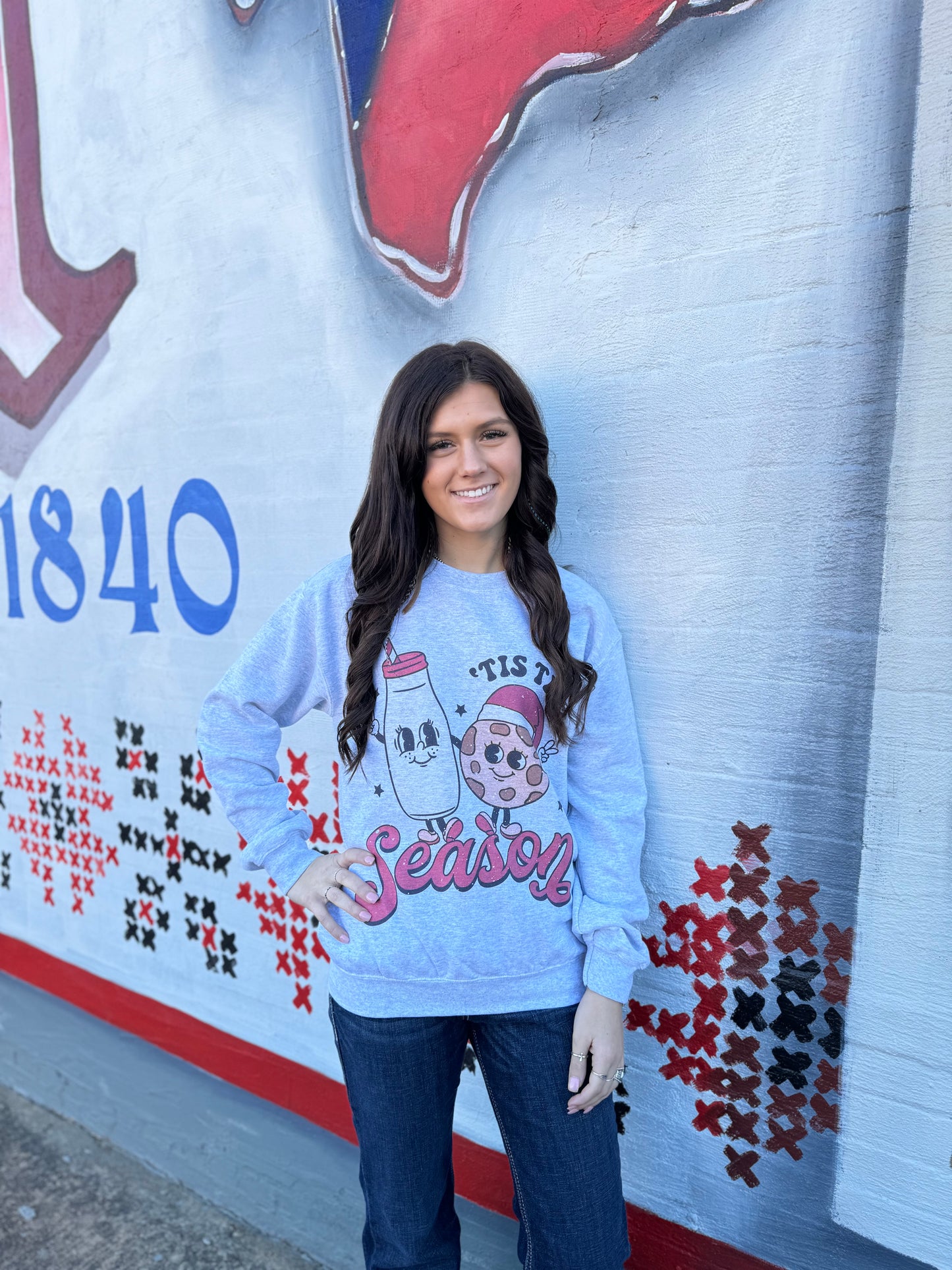 'Tis the Season Milk & Cookies Sweatshirt