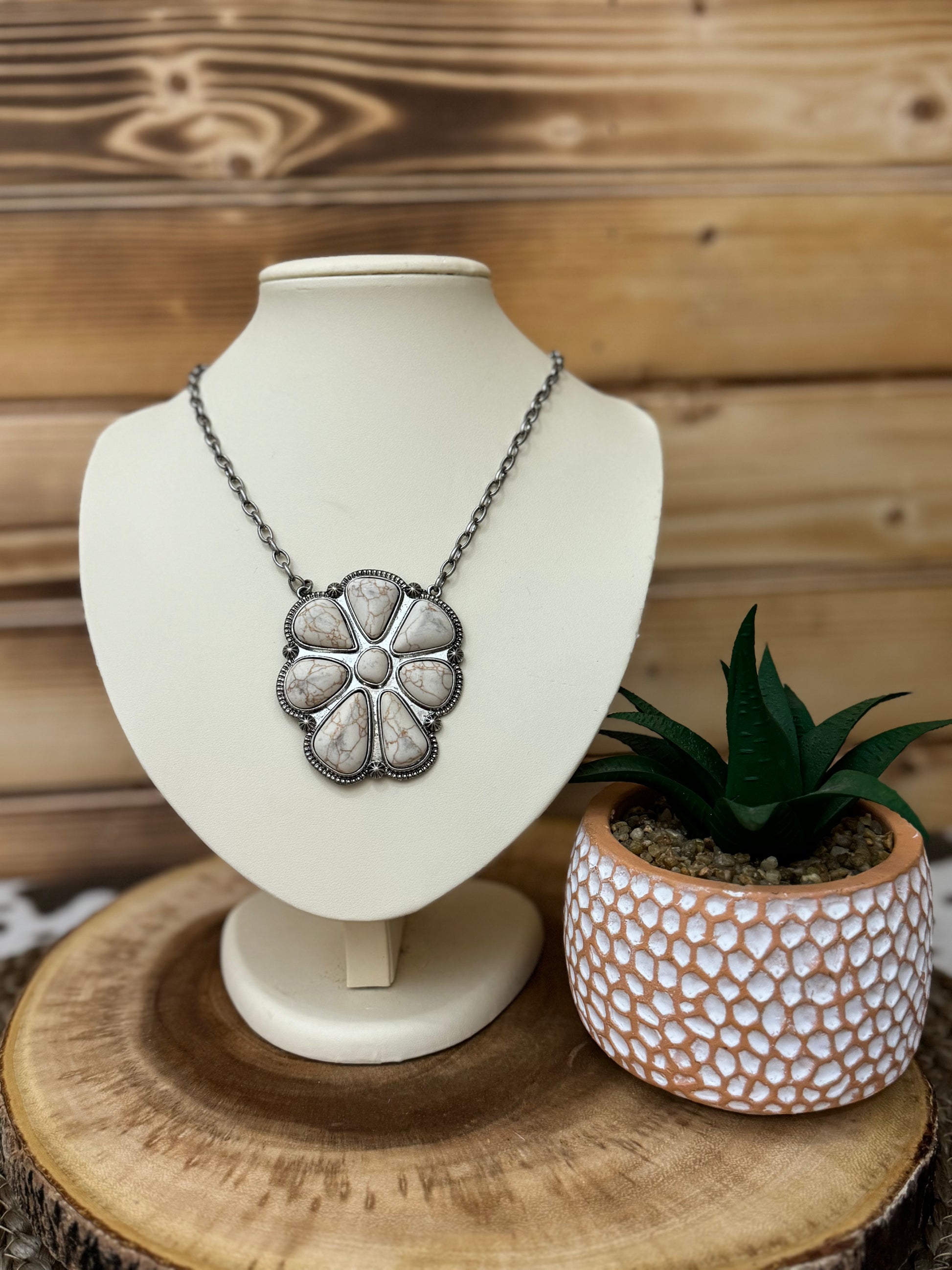 White Turquoise Necklace