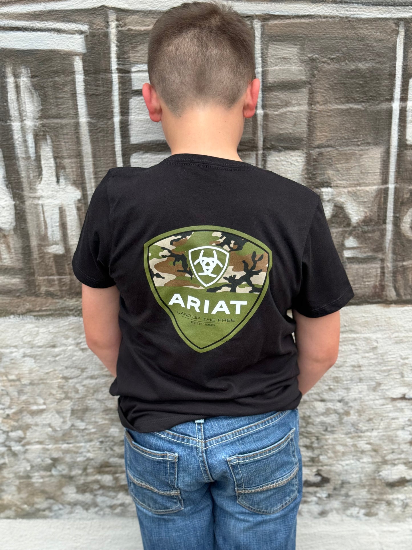 YTH Ariat Camo Corps T-Shirt