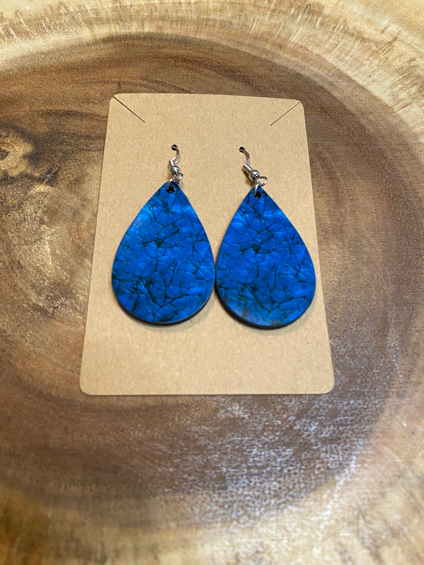 Turquoise Rock Tear Drop Earring