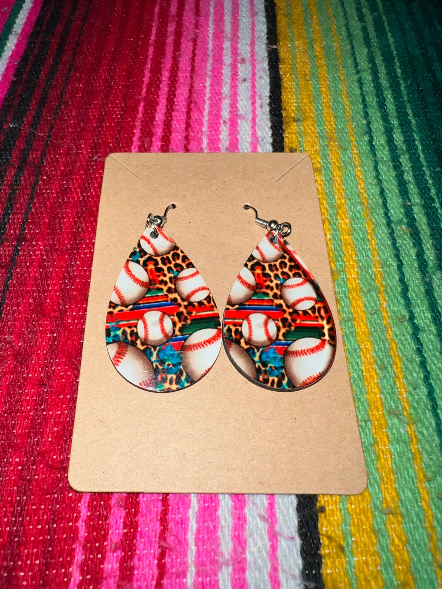 Baseball Earrings