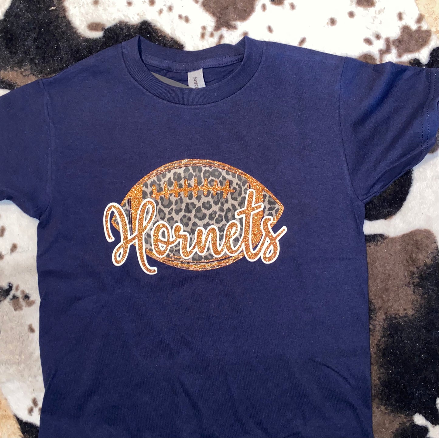 Youth Leopard Hornet Football Tee